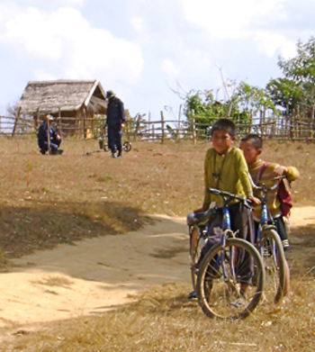 Family in a Laos
